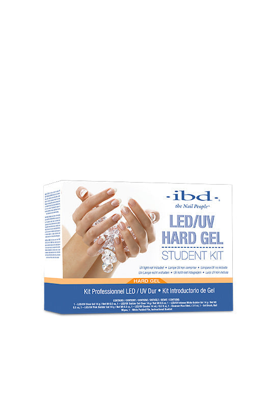 IBD LED/UV Hard Gel Student Kit, a professional nail enhancement kit for durable and long-lasting gel applications.
