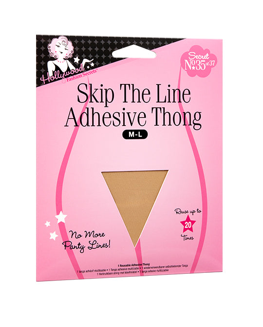 Hollywood Fashion Secrets Skip the Line Adhesive Thong M-L - 3