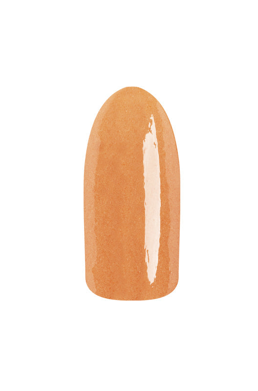 Color swatch of EZFlow TruDIP Amature Night on fake nail showing its creamy nude finish