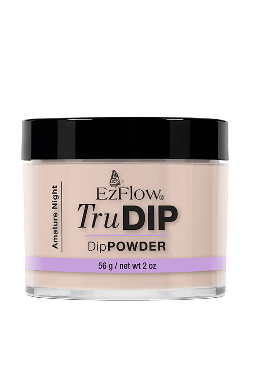 Front view of EzFlow TruDIP Amature Night contained in a transparent 2 ounce glass jar