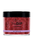 Forward facing 2 ounce round jar of EzFlow TruDIP Coat Check printed with product information