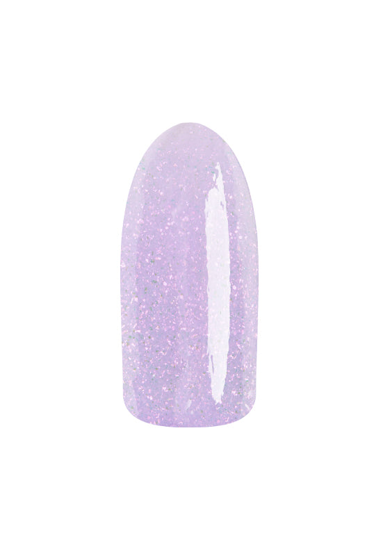 EzFlow TruDIP Own It swatchd onto synthetic nails displaying its lilac magenta hue