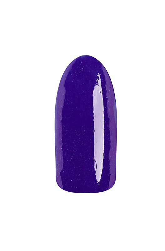 Indigo creme' color swatch of EzFlow TruDIP Fancy Pantz previewed on an artificial nail