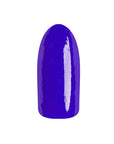 Cobalt creme' color swatched onto a synthetic nail showing EZ Flow TruDIP Boozy Blue nail powder dip's finish