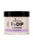 A capped 2 ounce glass jar of EzFlow TruDIP Risque' printed with product name & detalis
