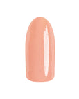 EzFlow TruDIP Fake It swatchd onto synthetic nails displaying its pinky peach hue