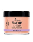 A front facing 2 ounce glass tub of EzFlow TruDIP Fake It printed with product name & information