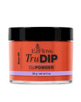 Forward facing glass container of EzFlow TruDIP Show Off showing its contents