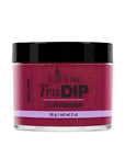 Front view of a 2 ounce glass container of EzFlow TruDIP Queen High printed with product details
