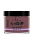Front view of a 2 ounce clear glass container of EzFlow TruDIP Pulled a Syrah printed with product name & information