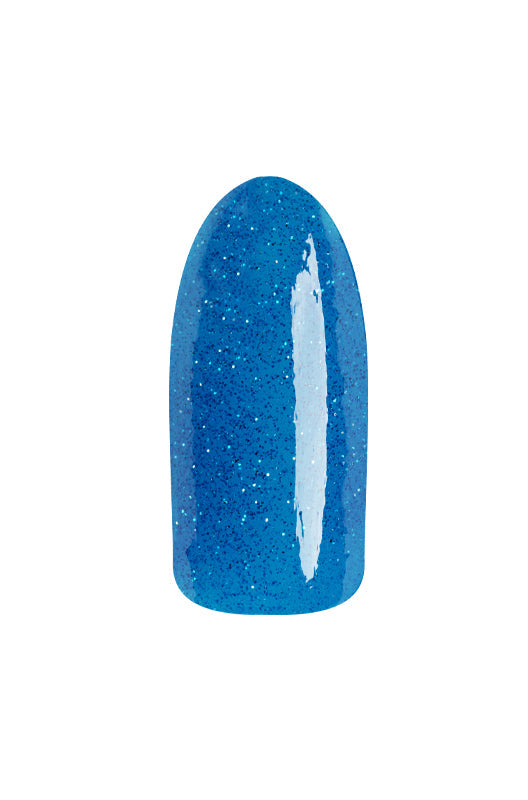 EzFlow TruLAQ Swatch ƒ?? What are the Odds? ƒ?? Glossy blue glitter nail color swatch from EzFlow TruLAQ extended wear lacquer collection