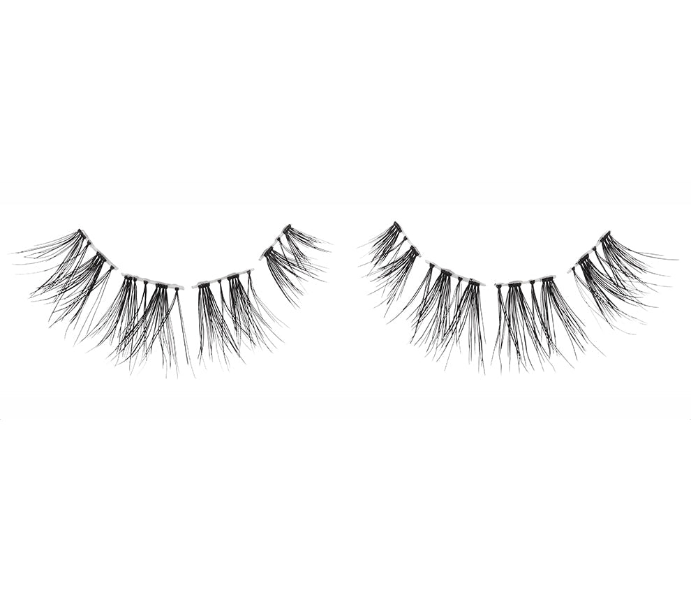 2 pairs of Ardell Pre-Cut Wispies featuring 4 pre-cut smaller lashes & its crisscross, feathering & curl lash style