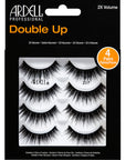 Frontview of a wall-hook ready retail pack of Ardell Professional Double Up with 4 pairs with printed label