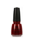 Frontage of a Red cream nail polish from China Glaze with High Maintenance color variant
