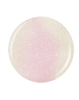 A circular shape with glittered pink and nude color texture