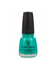 0.5-ounce nail enamel glass bottle in Turned Up Turquoise variant from China Glaze Nail Lacquer collection