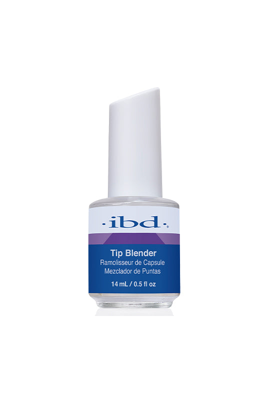 Front facing of ibd tip blender in0.5-ounce bottle with colorful graphics and detailed label text