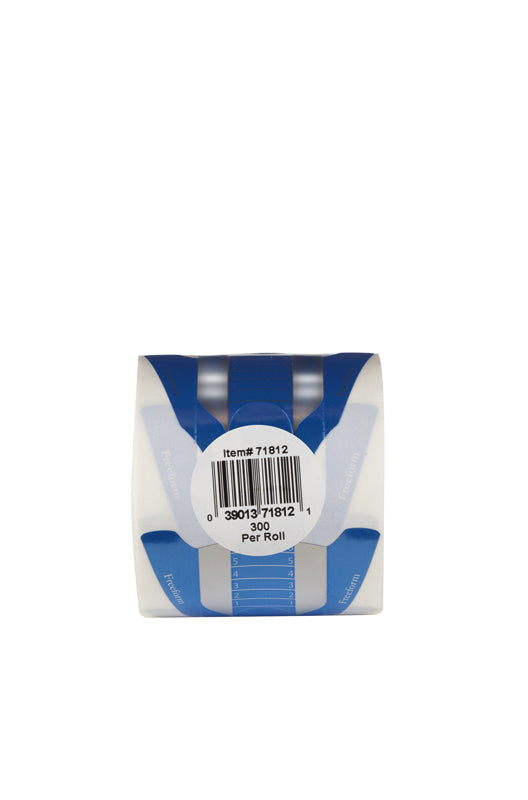 Roll of ibd Professional Nail Forms packed in plastic & labelled with a barcode sticker