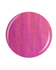 Mauvey shimmery dusty rose circle nail enamel sample color swatch in white background