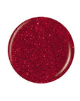 Nail Lacquer Sample swatch drop in a Deep red round shape