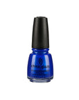 Blue color of a nail polish bottle from China Glaze Nail Lacquer collection in Frostbite color variant