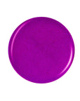 Glossy ultra-violet circle nail lacquer sample color swatch in white color setting