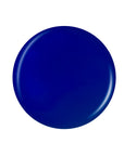 A circle with deep indigo blue color sample color swatch in white background