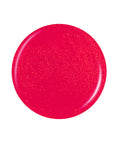 Glossy pink circle nail lacquer sample color swatch in white color setting