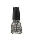 Nail polish bottle from China Glaze in Techno color variant with label text