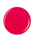 A white background with neon pink sphere sample nail polish swatch in white color background