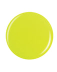 Bright neon matte yellow button sample swatch drop in white setting