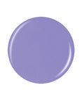 Round periwinkle blue blossoms color swatch sample in white color background