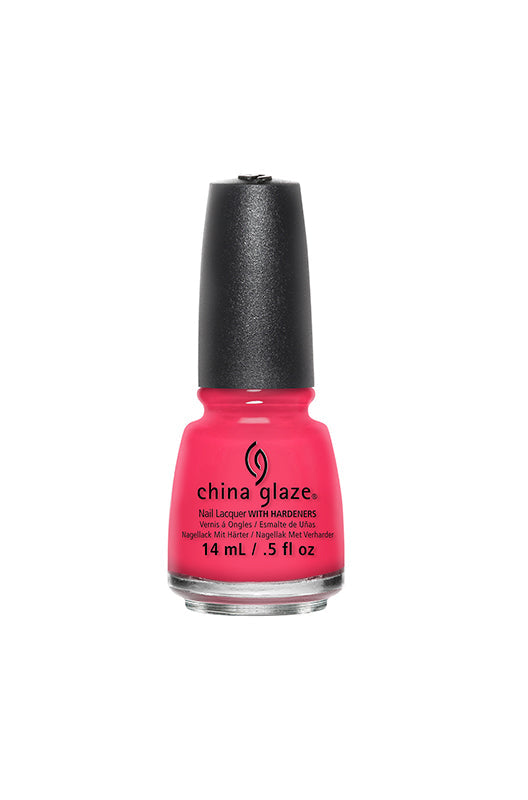Frontage of 0.5-ounce Bottle of nail polish from China Glaze in Pool Party variant