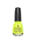 0.5-ounce bottle of a Yellow Nail polish bottle from China Glaze with Yellow Polka Dot Bikini variant