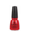 Red nail lacquer from China Glaze with Hey Sailor color variant in a 0.5-ounce bottle