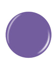 Pale purple circle shape nail enamel sample swatch in white color background