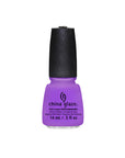 Front view of 0.5-ounce Bottle of nail lacquer from China Glaze in That's shore bright variant