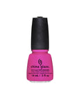 Front view of nail polish bottle with black lid and label text from China Glaze in You Drive Me Coconuts variant