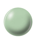 A pastel mint green ball in a realistic display nail lacquer sample color swatch