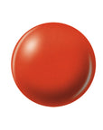 Bright orange coral base coat sample color swatch isolated in white background