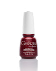 Gelaze nail color base coat bottle of China Glaze - Gelaze in a Long Kiss variant in a clear setting