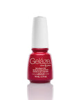 Front view of a Gel base coat for nails bottle with white lid from China Glaze - Gelaze collection