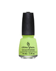 Chic green nail polish bottle from China Glaze Nail Lacquer Collection with Grass Is Lime Greener color variant