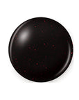 A black jelly base with tiny flecks of red glitter sphere nail lacquer sample color swatch