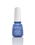 Frontage of China Glaze - Gelaze Nail base coat in blue color with white lid with Secret Peri-Wink-Le color