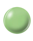 3D illustration of a green ball nail lacquer sample color swatch drop