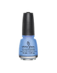 Frontage of 0.5-ounce Boho Blues nail lacquer bottle from China Glaze with label text