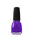China Glaze Nail Lacquer in Plur-ple color shade with light shadow on the bottle