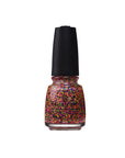 Nail polish bottle with text in expansive view from China Glaze in Point Me To The Party variant