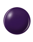 The deep purple color of a sphere nail lacquer sample color swatch in a white setting